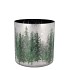 RUBY SILVER T-LIGHT FOREST 8X8CM NM