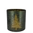 RUBY GREEN T-LIGHT X-MAS TREE 8X8CM NM