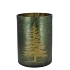 RUBY GREEN T-LIGHT X-MAS TREE 10X13CM NM