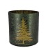 RUBY GREEN T-LIGHT X-MAS TREE 15X15CM NM