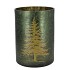 RUBY GREEN T-LIGHT X-MAS TREE 18X24CM NM
