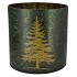 RUBY GREEN T-LIGHT X-MAS TREE 25X25CM NM