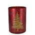 RUBY RED T-LIGHT X-MAS TREE 10X13CM NM