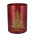 RUBY RED T-LIGHT X-MAS TREE 18X24CM NM