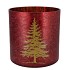 RUBY RED T-LIGHT X-MAS TREE 20X20CM NM