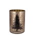 RUBY GOLD T-LIGHT X-MAS TREE 9X10CM