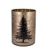 RUBY GOLD T-LIGHT X-MAS TREE 10X13CM