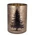 RUBY GOLD T-LIGHT X-MAS TREE 18X24CM