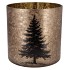 RUBY GOLD T-LIGHT X-MAS TREE 25X25CM