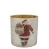 RUBY WHITE T-LIGHT SANTA 8X8CM NM