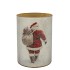 RUBY WHITE T-LIGHT SANTA 10X13CM NM