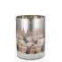 RUBY SILVER T-LIGHT WINTER HOUSE 10X13CM