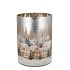 RUBY SILVER T-LIGHT WINTER HOUSE 18X24CM