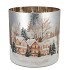 RUBY SILVER T-LIGHT WINTER HOUSE 20X20CM
