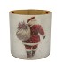 RUBY WHITE T-LIGHT SANTA 20X20CM NM