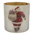 RUBY WHITE T-LIGHT SANTA 25X25CM NM