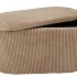 STRIPE CARAMEL POOF S/3 80X40/30X30/30X30CM