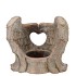CONCRETE GOLDEN T-LIGHT WINGS 14X8X13CM