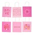 GIFT PAPERBAG FULL OF LOVE ASS PINK 18X8X21CM