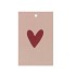 GIFT BOUQUET CARD HEART SAND 6X9CM P/25