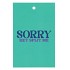 GIFT BOUQUET CARD SORRY GREEN 6X9CM P/25