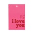 GIFT BOUQUET CARD FULL OF LOVE PINK 6X9CM P/25