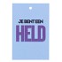 GIFT BOUQUET CARD HELD BLUE 6X9CM P/25