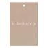 GIFT BOUQUET CARD IK DENK AAN JE SAND 6X9CM P/25