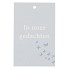 GIFT BOUQUET CARD GEDACHTEN GREY 6X9CM P/25