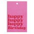 GIFT BOUQUET CARD HAPPY BIRTHDAY PINK 6X9CM P/25