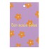 GIFT BOUQUET CARD BOSJE GELUK PURPLE 6X9CM P/25