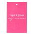 GIFT BOUQUET CARD MY MAMA PINK 6X9CM P/25