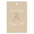 GIFT BOUQUET CARD CHEERS SAND 6X9CM P/25