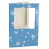 GIFT TILE CARD SNOWFLAKE DARK BLUE 21X14X1CM