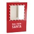 GIFT TILE CARD MAIL FROM SANTA RED 21X14X1CM