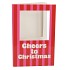 GIFT TILE CARD CHEERS TO CHRISTMAS PINK 21X14X1CM