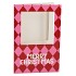 GIFT TILE CARD MERRY CHRISTMAS PINK 21X14X1CM