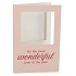 GIFT TILE CARD WONDERFUL TIME SAND 21X14X1CM