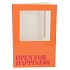 GIFT TILE CARD OPEN FOR HAPPINESS ORANGE 21X14X1CM