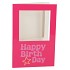 GIFT TILE CARD HAPPY BIRTHDAY FUCHSIA 21X14X1CM