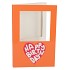 GIFT TILE CARD HAPPY BIRTHDAY ORANGE 21X14X1CM
