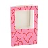 GIFT TILE CARD HEART FUCHSIA 21X14X1CM