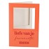 GIFT TILE CARD LIEFS VAN JE ORANGE 21X14X1CM