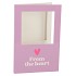 GIFT TILE CARD FROM THE HEART LILAC 21X14X1CM