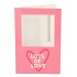 GIFT TILE CARD LOTS OF LOVE PINK 21X14X1CM