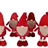GNOME RED DECO WITH LONG LEGS ASS 21X60X100CM