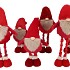 GNOME RED DECO WITH LONG LEGS ASS 21X60X100CM