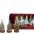 SILK X-MAS TREE DISPLAY 4 FINISH ASS 5X11CM