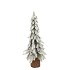 SILK X-MAS TREE SNOW 15X39CM