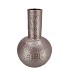 EVORA METALLIC GREY VASE TUBE 25X25X39CM